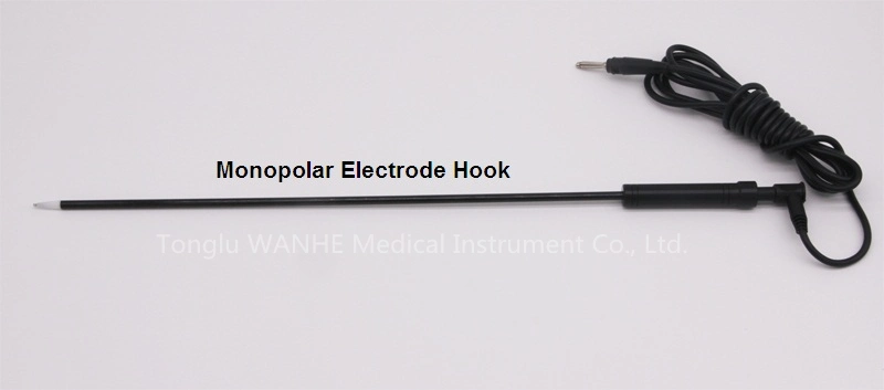 Surgical Laparoscopic Instruments Monopolar Electrode Hook