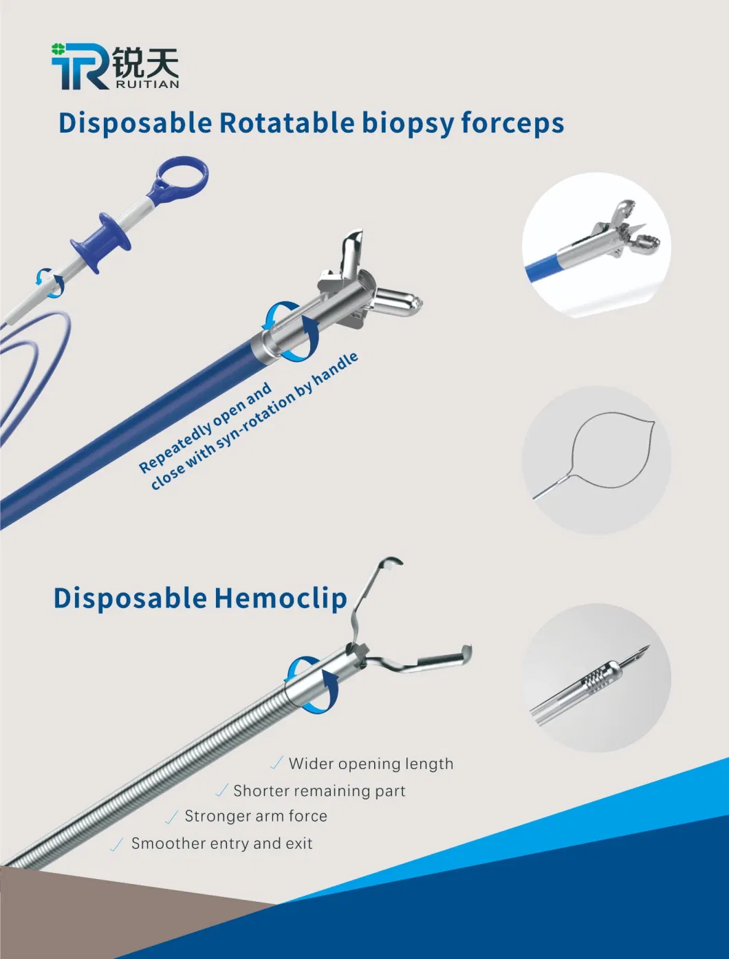 Medical Consumable Equipment Disposable Sterile Endoscopy Biopsy Forceps Instrument with Alligator Cups for Gastroscopy Colonoscopy Laparoscopic
